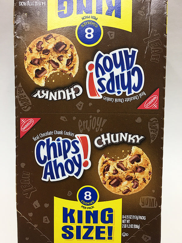 Nabisco Chips Ahoy King Size Chunky Cookies