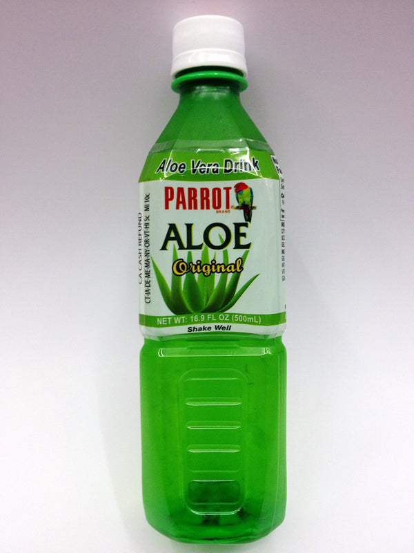 Parrot Aloe Vera Drink, Original - 20 pack, 16.9 fl oz bottles