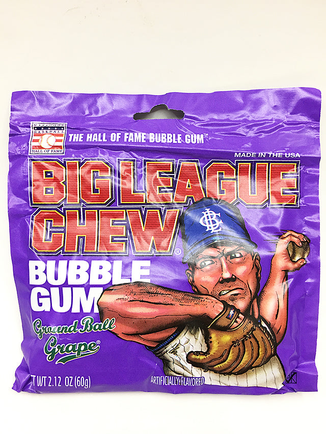 Big League Chew Ground Ball Grape Bubble Gum