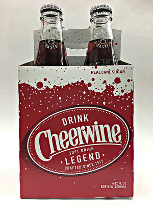 Cheerwine North Carolina Cherry Soda 4 Pack