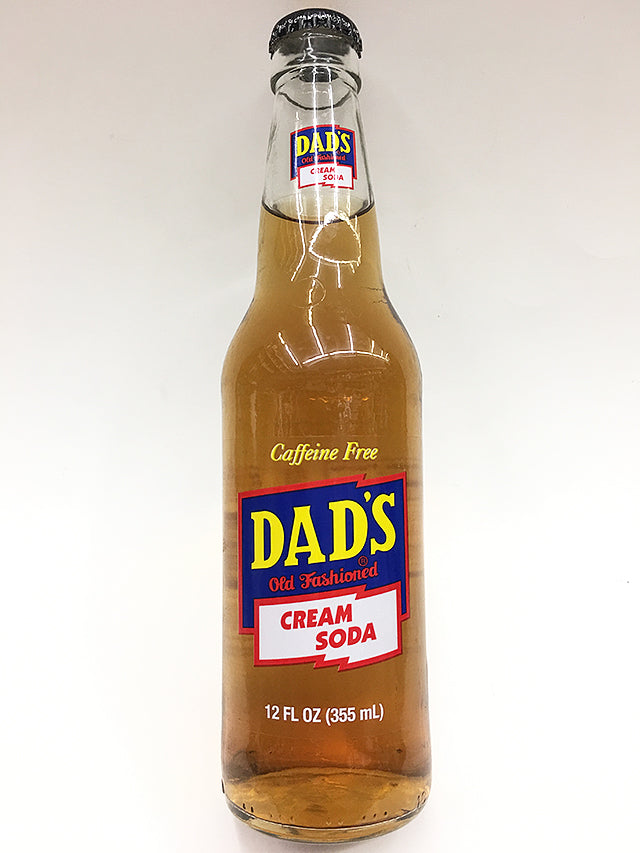 Dad's Cream Soda is a traditional golden vanilla soft drink.