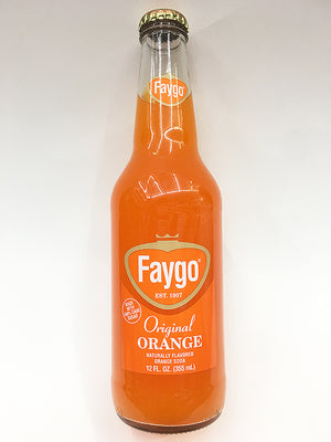 Faygo Original Orange Soda Glass Bottle