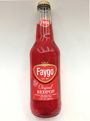 Faygo Original RedPop Glass Bottle