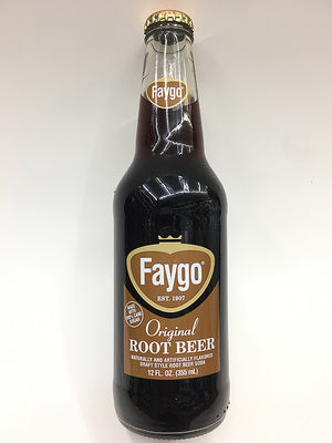Faygo Glass Bottle Root Beer Soda