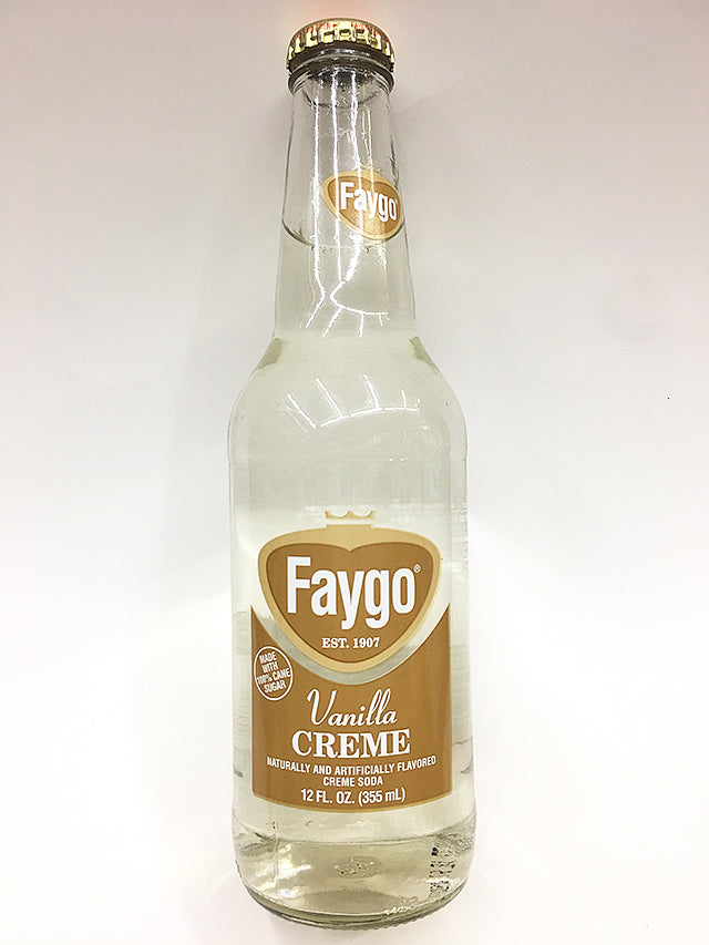 Faygo Vanilla Cream Glass Bottle Soda