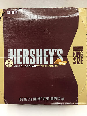 Hershey's Milk Chocolate Almonds 18 Count / King Size