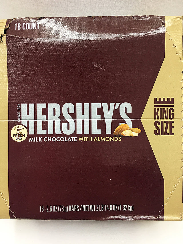 Hershey's Milk Chocolate Almonds 18 Count / King Size