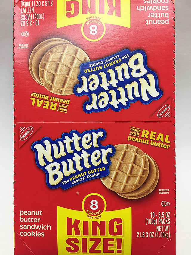 Nutter Butter Peanut Butter Cookies 8 Pack King Size