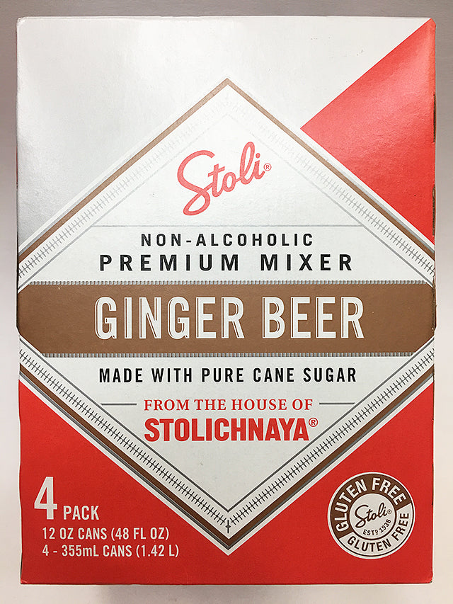 Stolichnaya Non Alcoholic Ginger Beer 4 Pack